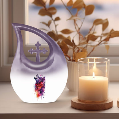 Wolf Howling Urns For Ashes - Funeral Urns For Men