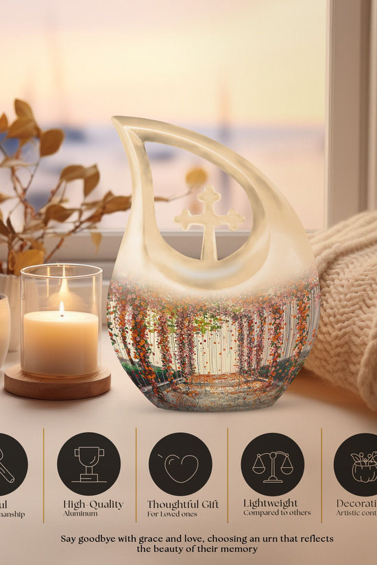 Flowers Urns For Ashes - Small Urns For Human Ashes Women Keepsake