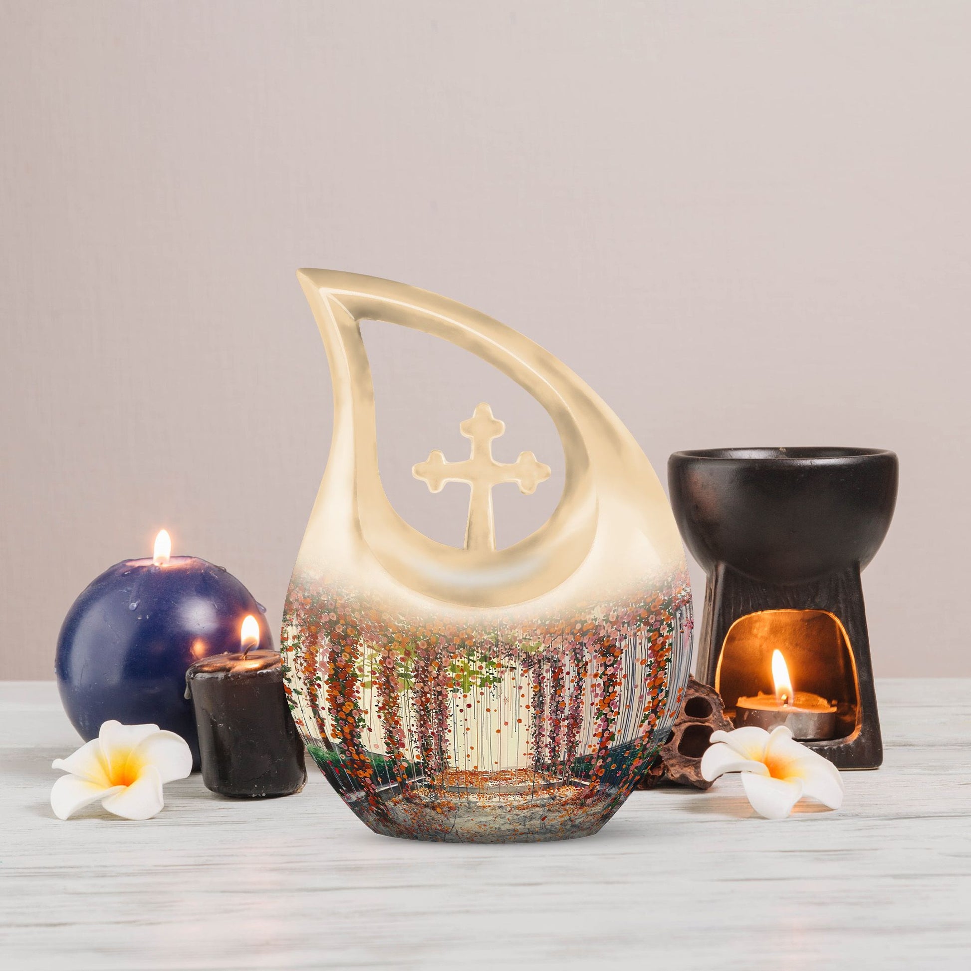 Flowers Urns For Ashes - Small Urns For Human Ashes Women Keepsake