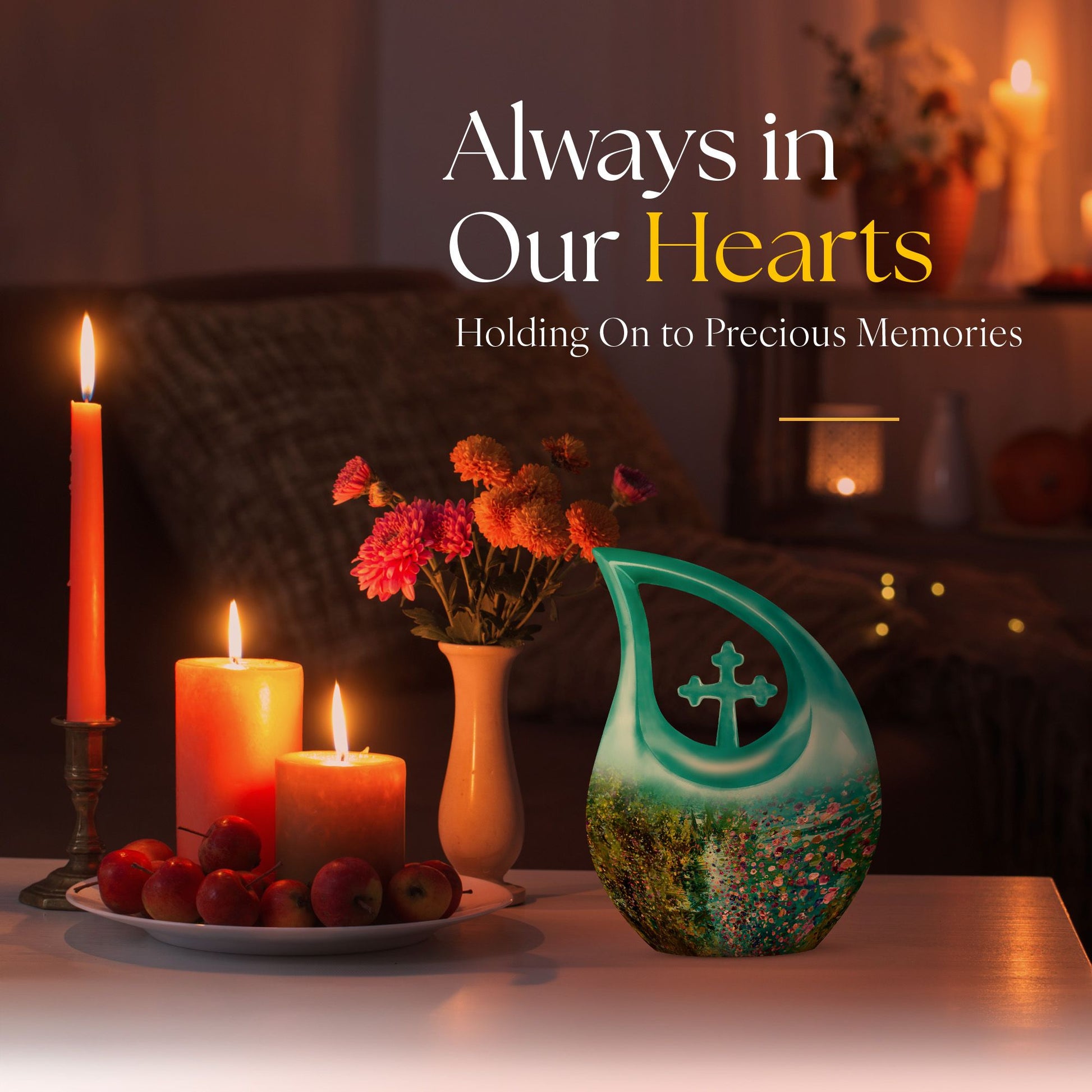 Flowers Urns For Ashes - Urns For Adults Men