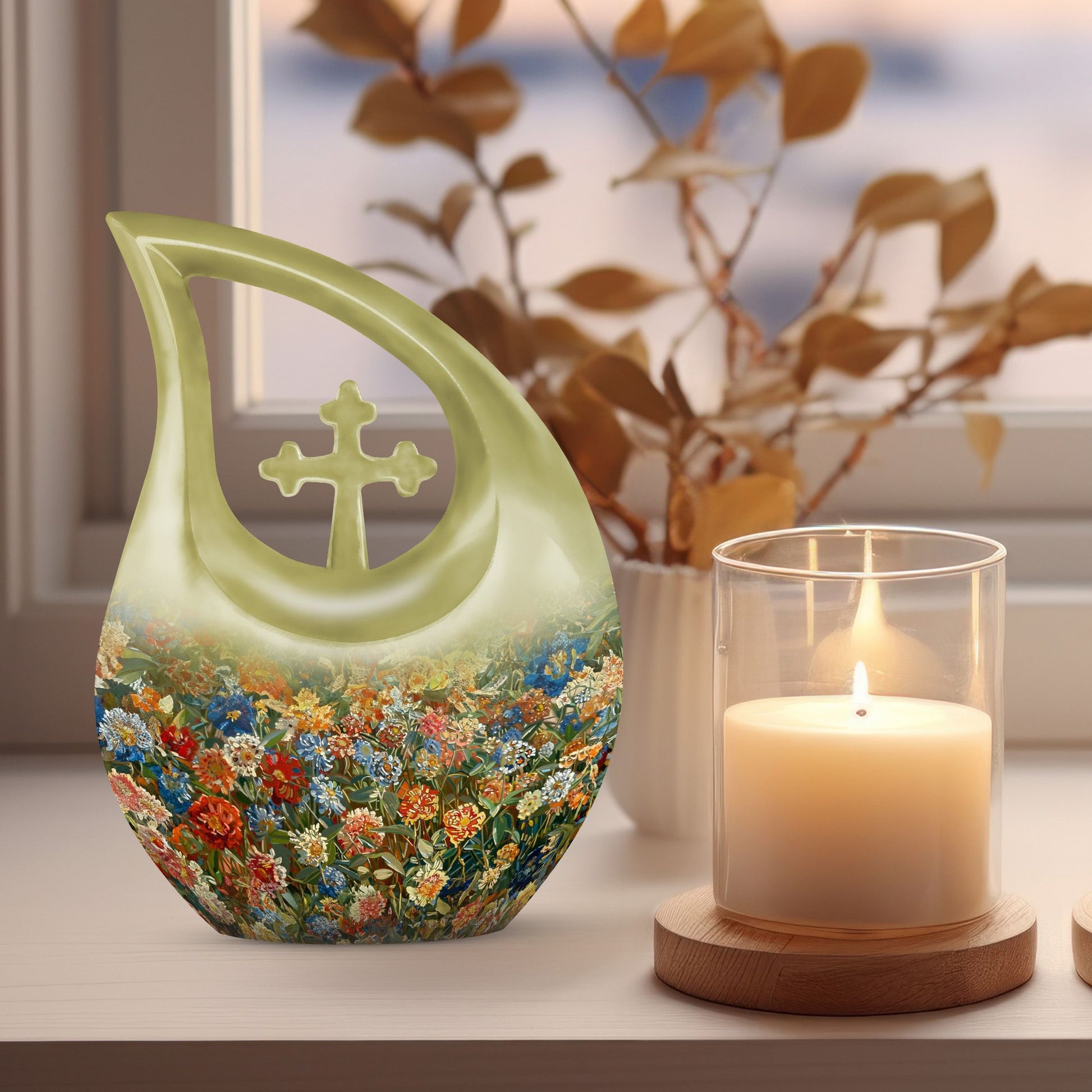 Flowers Urns For Ashes - Burial Urns Urn For Ashes For Women