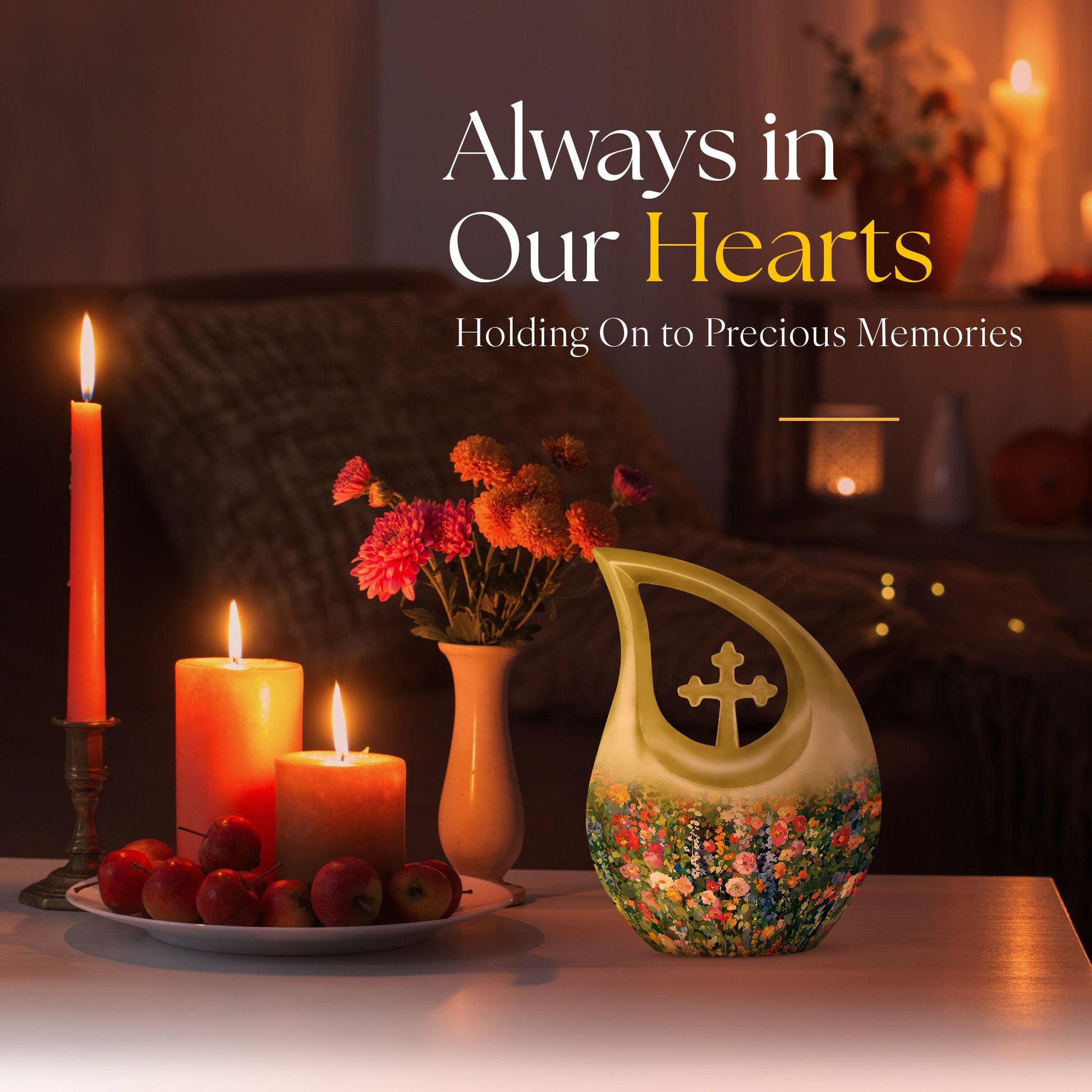 Flowers Urns For Ashes - Urn For Human Ashes Adult Men