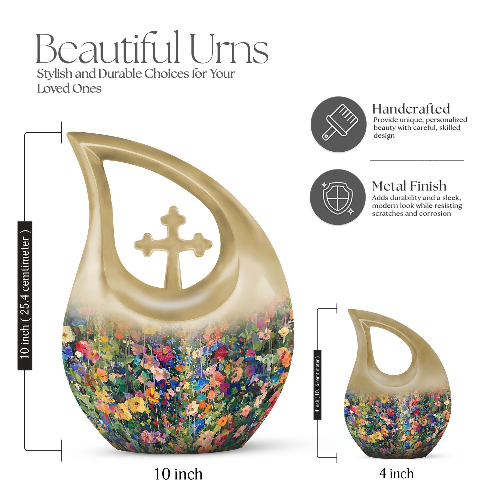 Flowers Urns For Ashes - Mens Urns For Human Ashes