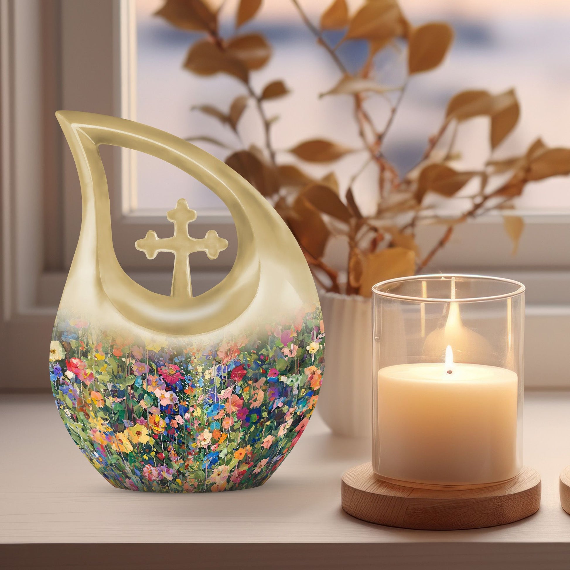 Flowers Urns For Ashes - Mens Urns For Human Ashes