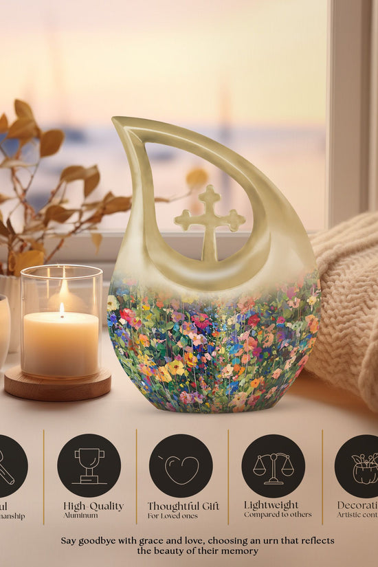 Flowers Urns For Ashes - Mens Urns For Human Ashes