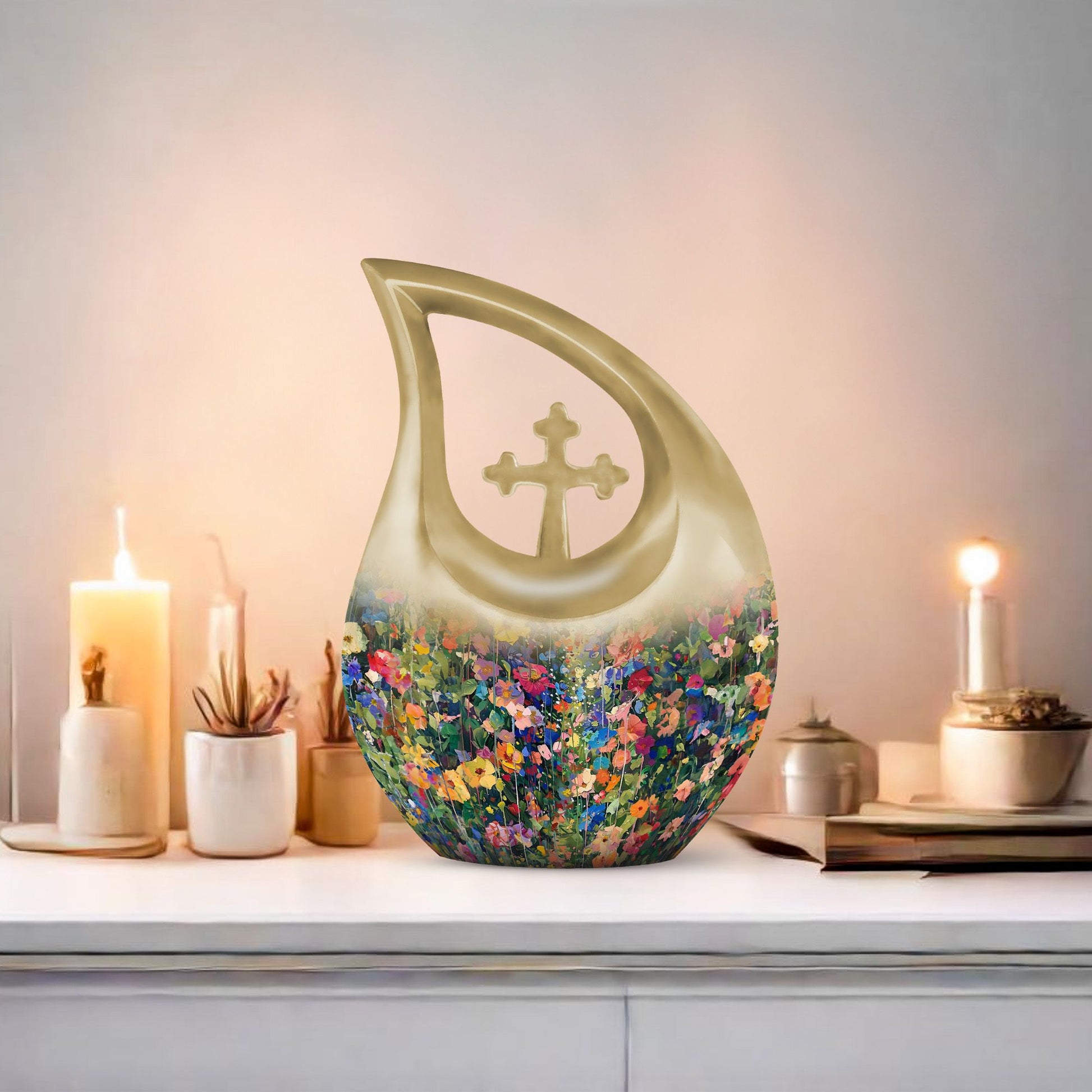 Flowers Urns For Ashes - Mens Urns For Human Ashes