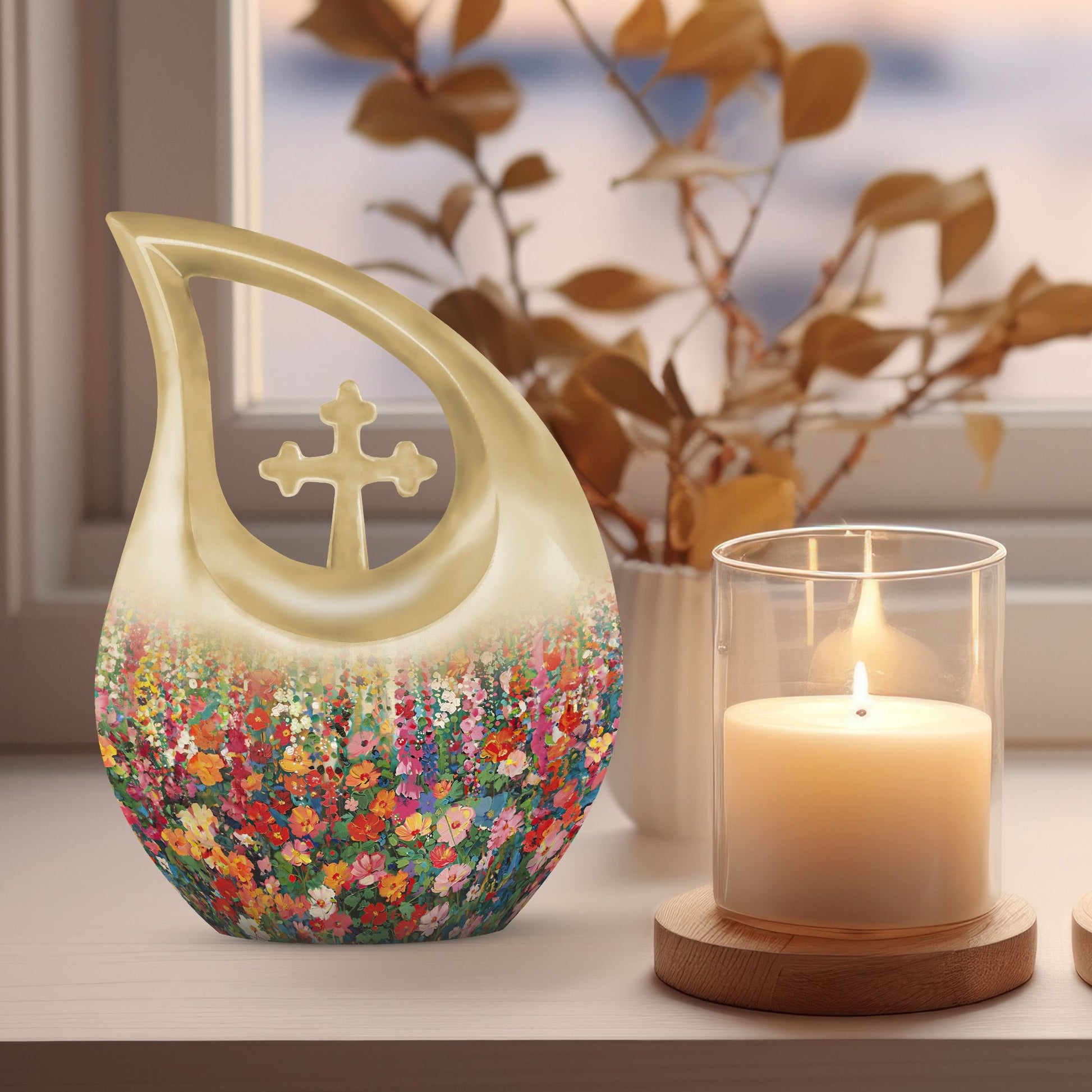 Flowers Urns For Ashes - Funeral Urns Men