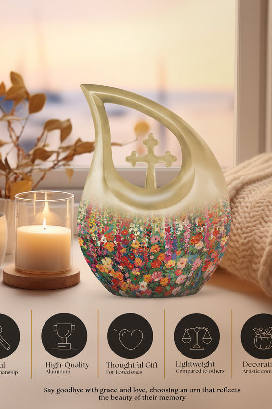 Flowers Urns For Ashes - Funeral Urns Men