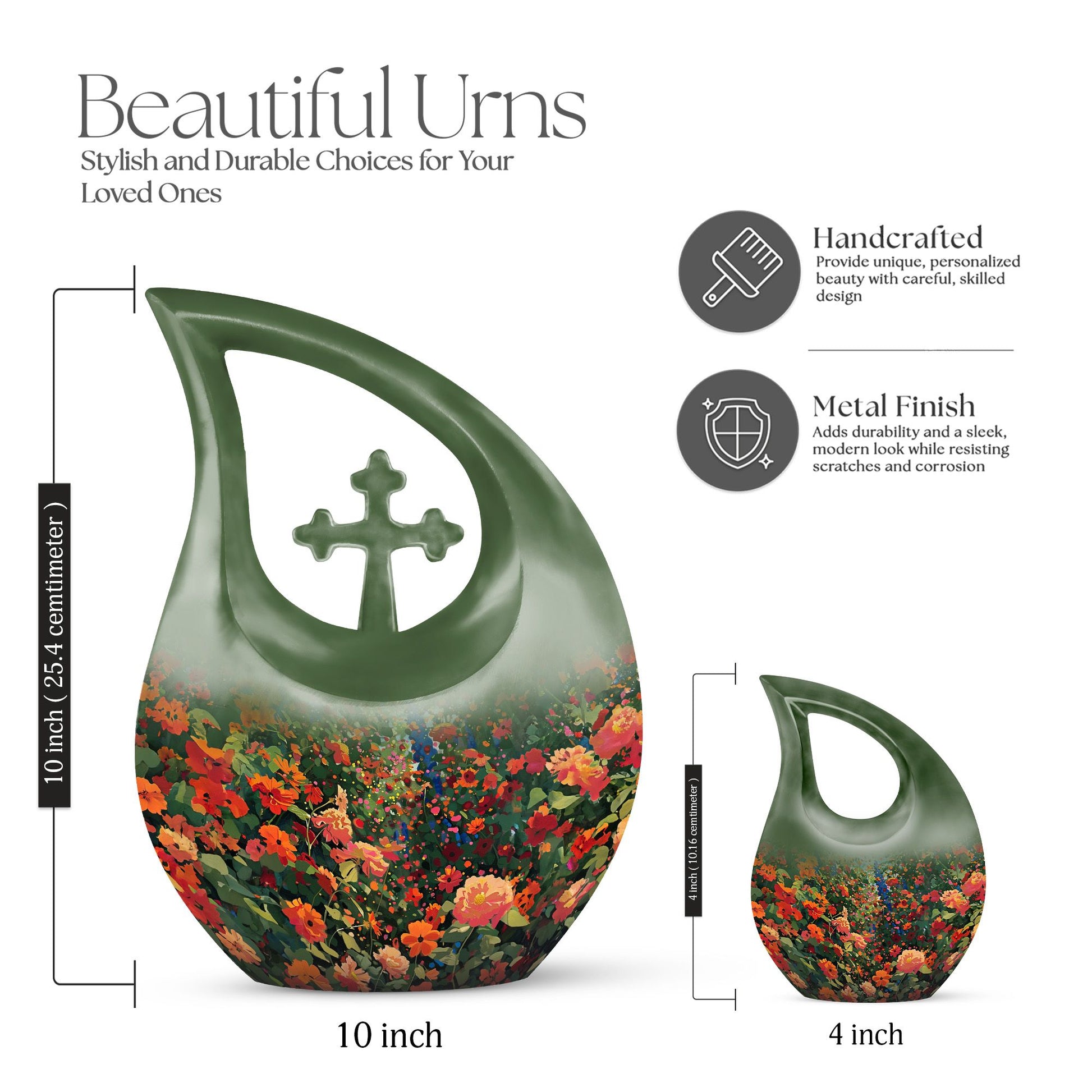 Flowers Urns For Ashes - Funeral Urns Women