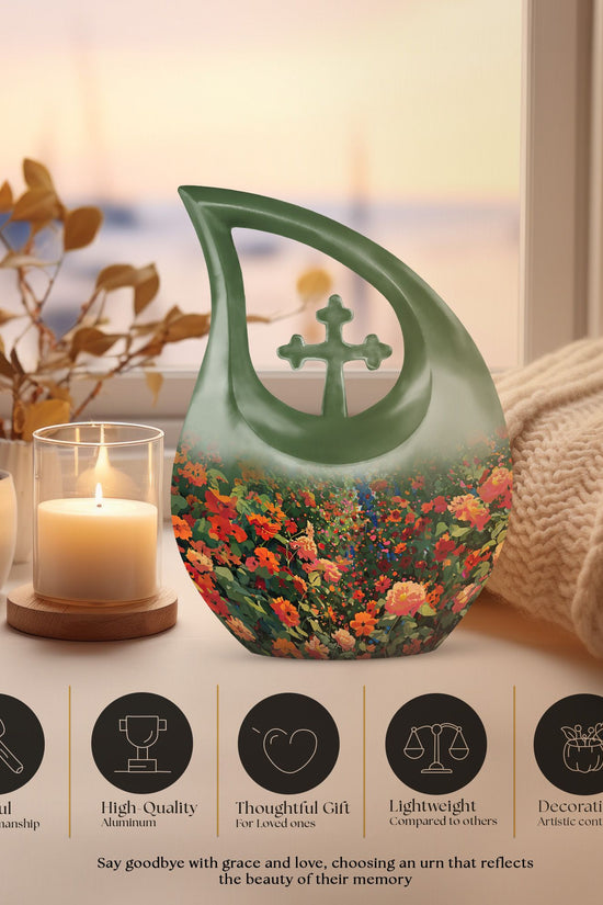 Flowers Urns For Ashes - Funeral Urns Women