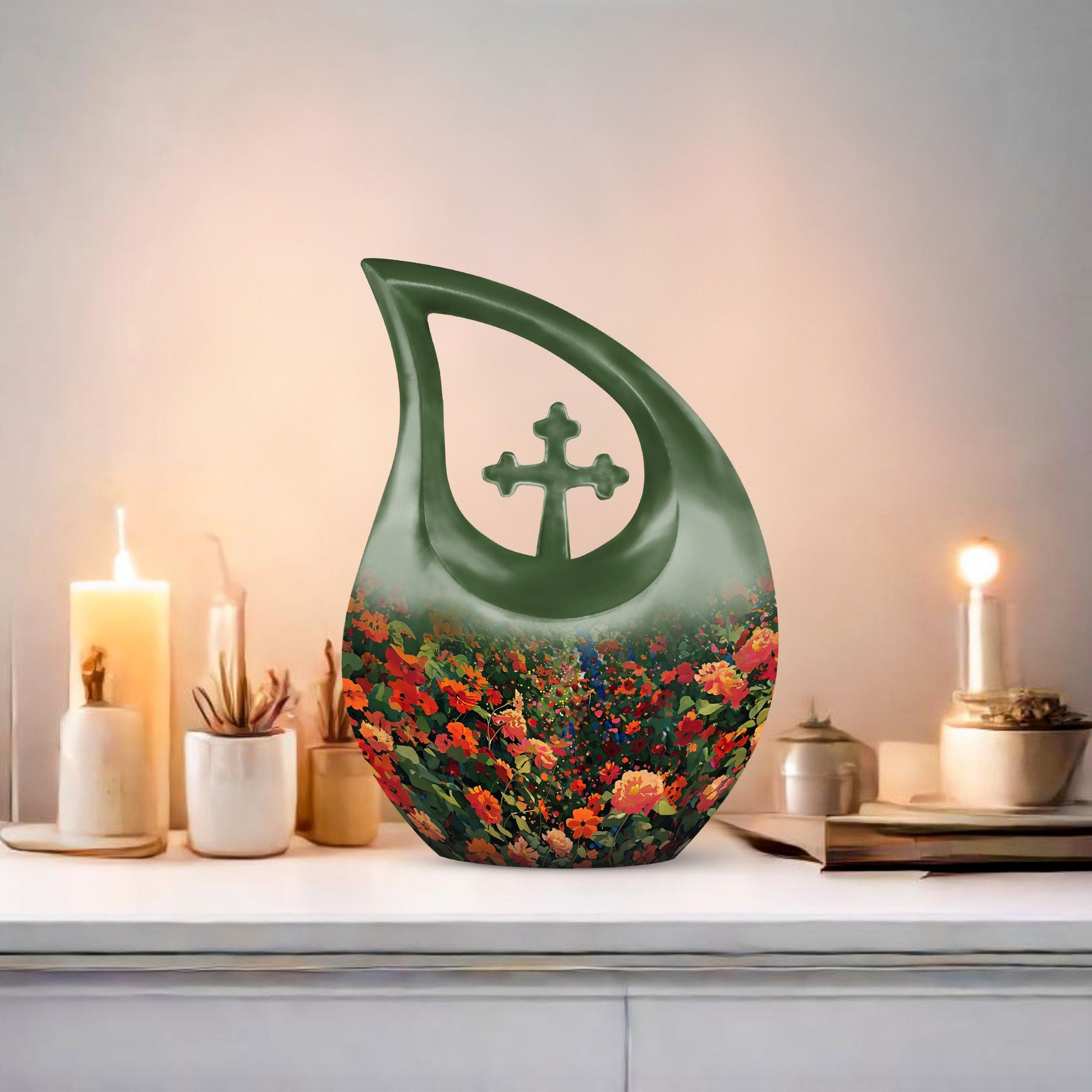 Flowers Urns For Ashes - Funeral Urns Women