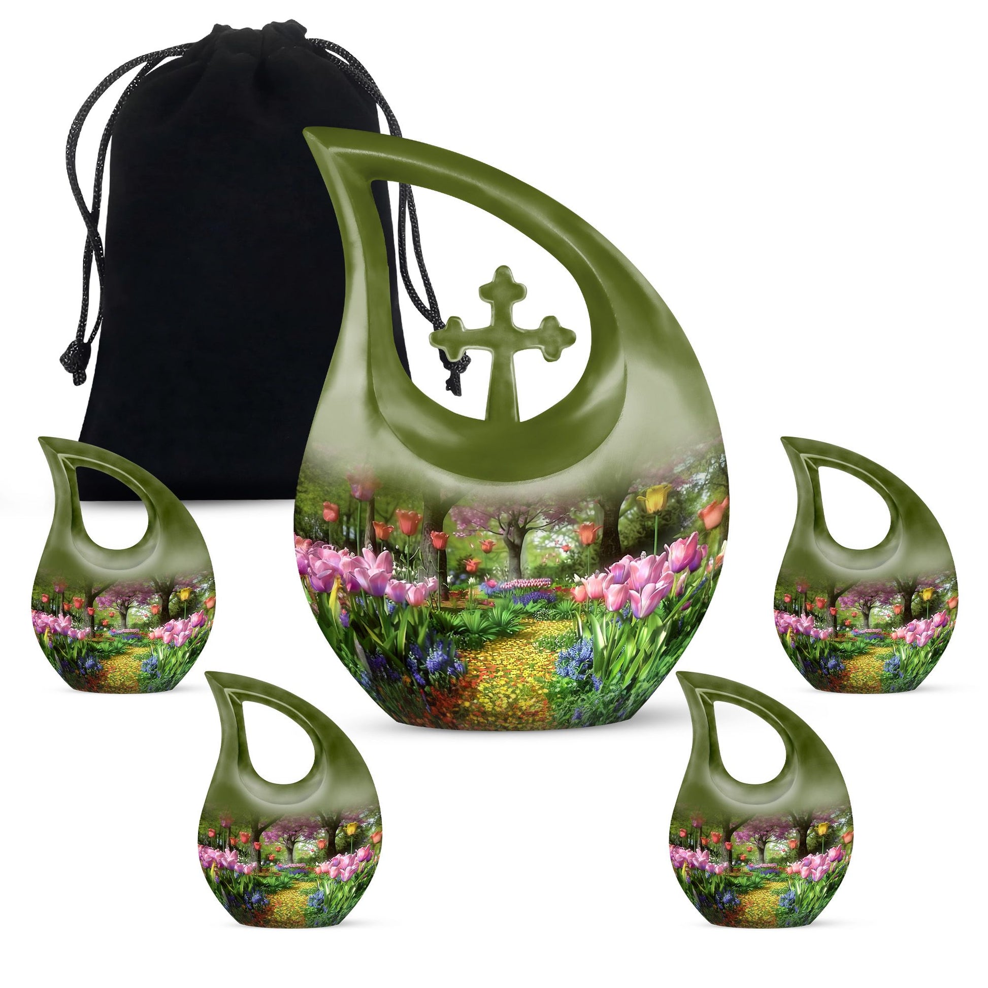 Flowers Urns For Ashes - Cremation Urn Women