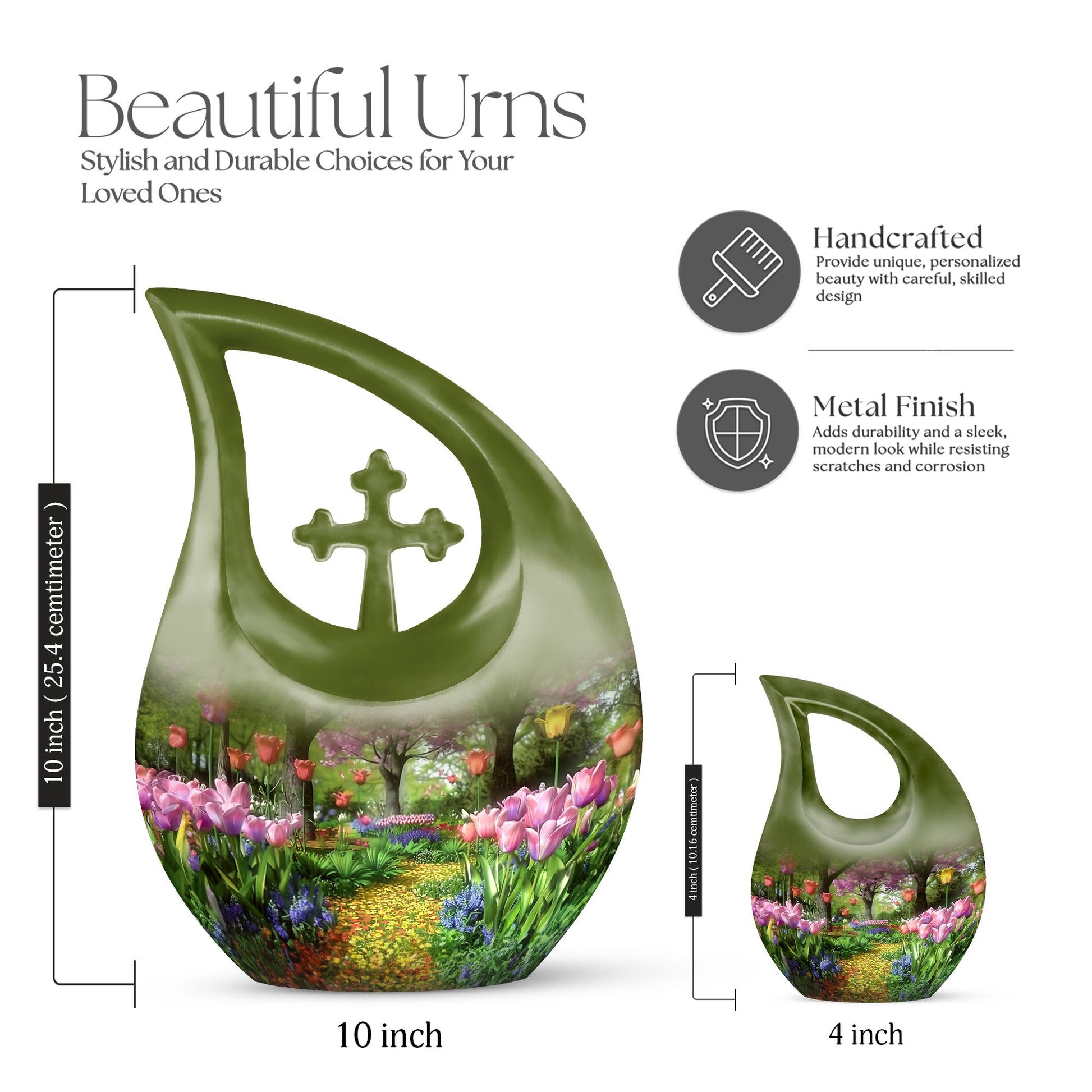 Flowers Urns For Ashes - Cremation Urn Women