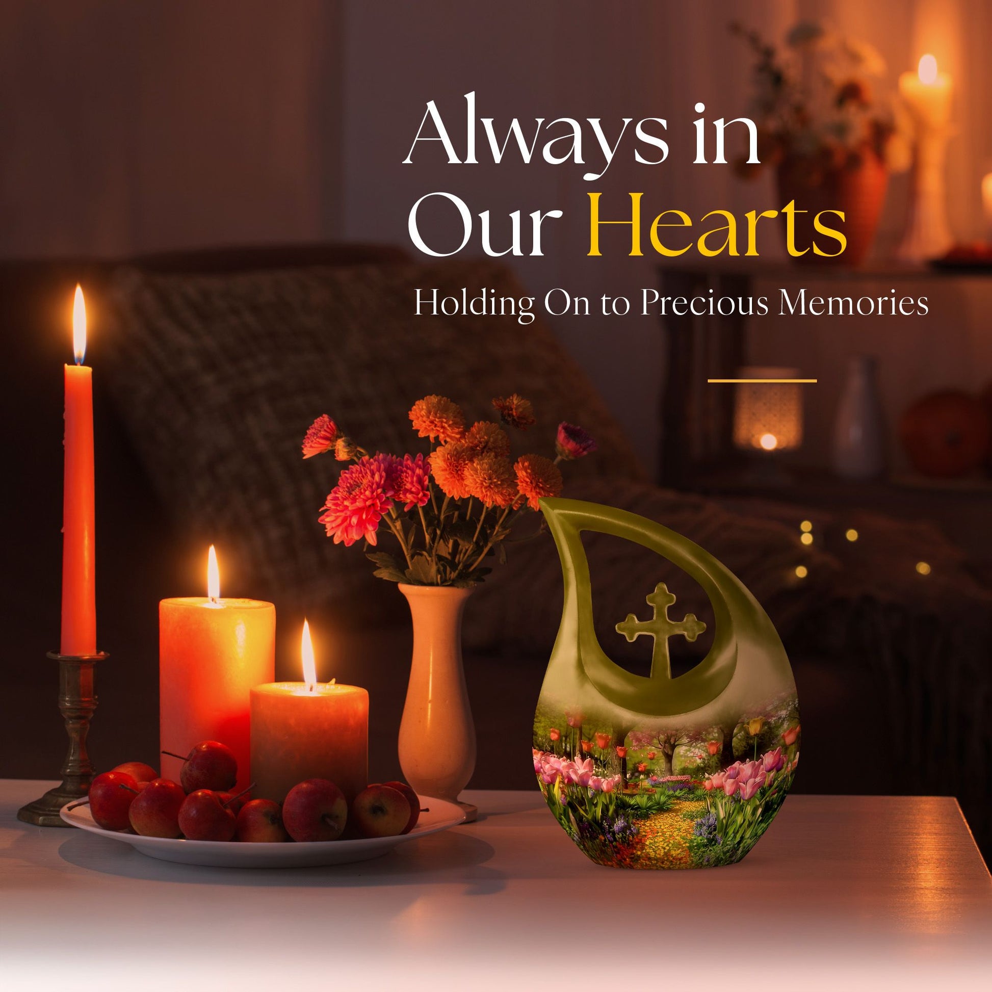 Flowers Urns For Ashes - Cremation Urn Women