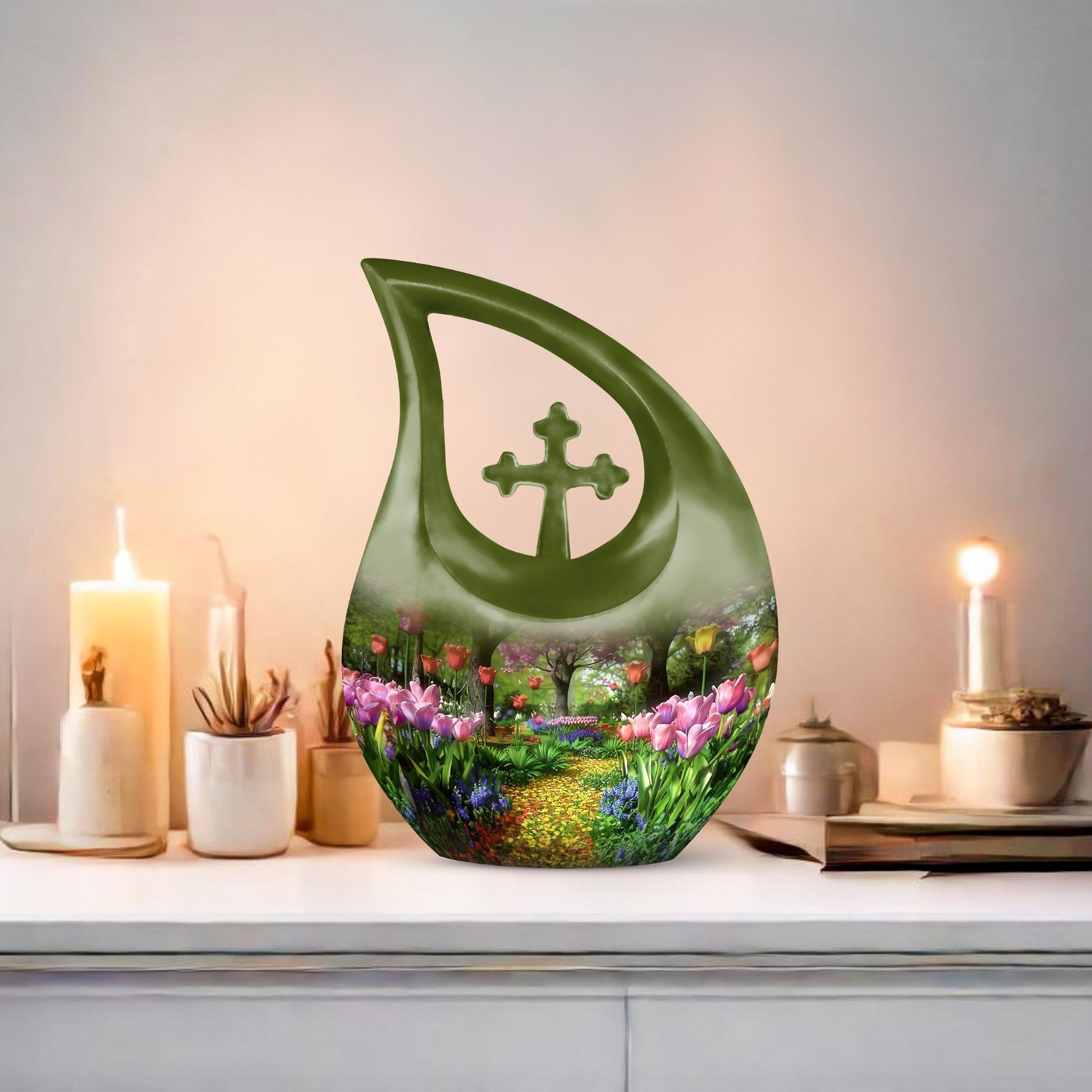 Flowers Urns For Ashes - Cremation Urn Women