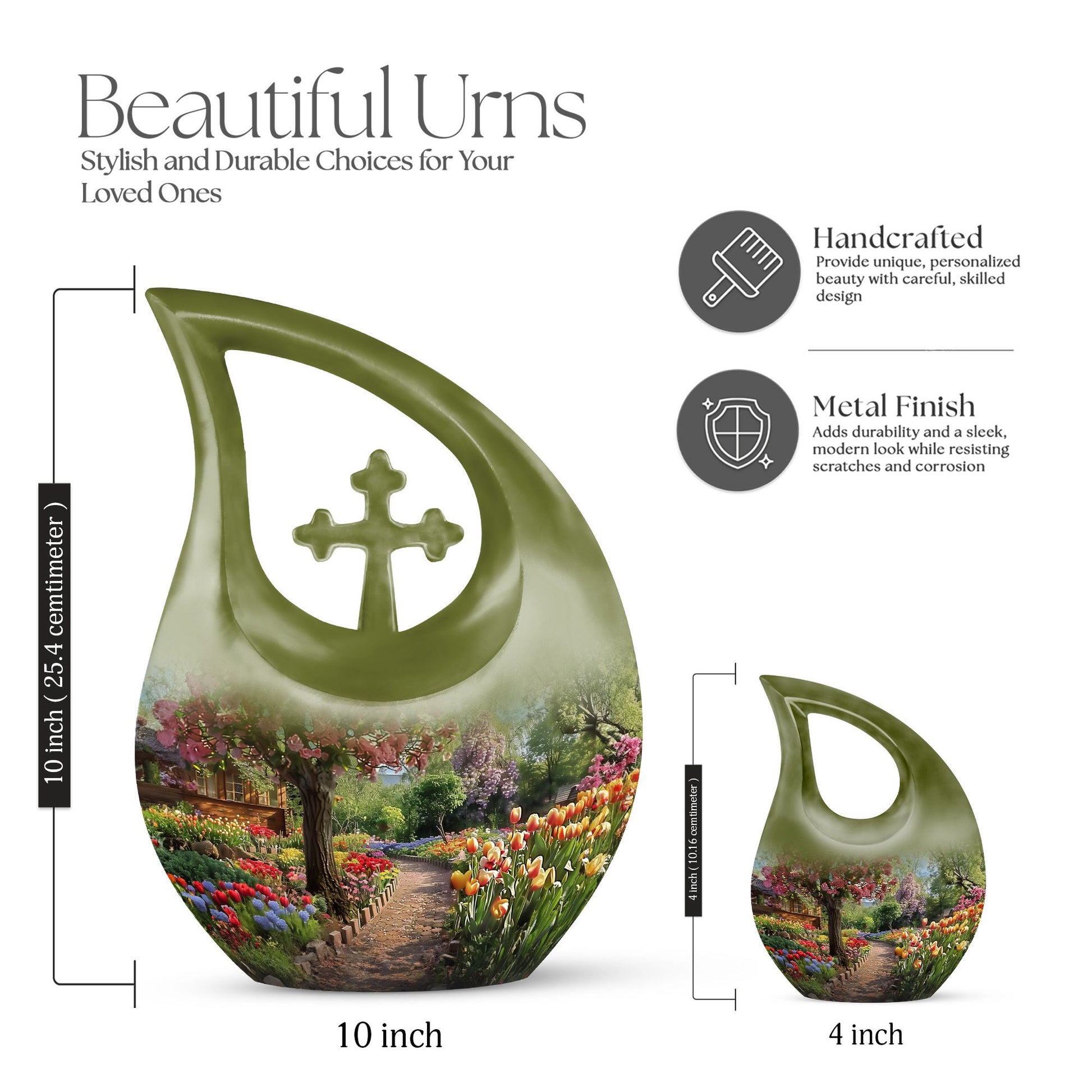 Flowers Urns For Ashes - Cremation Urn Men