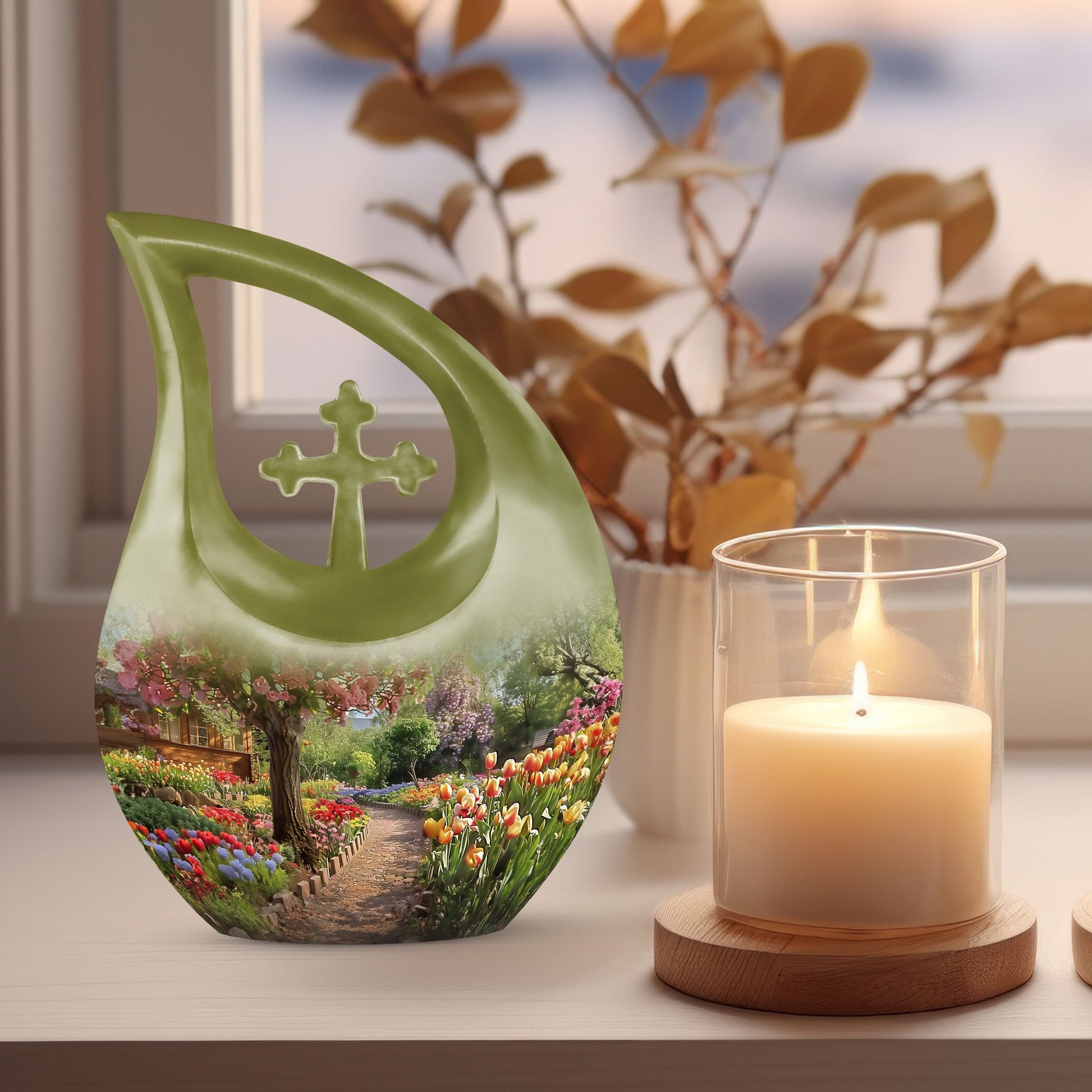 Flowers Urns For Ashes - Cremation Urn Men