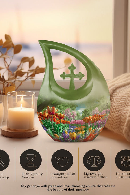 Flowers Urns For Ashes - Burial Urn Men