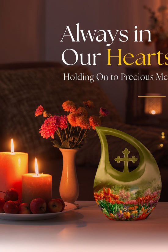 Flowers Urns For Ashes - Burial Urn Men