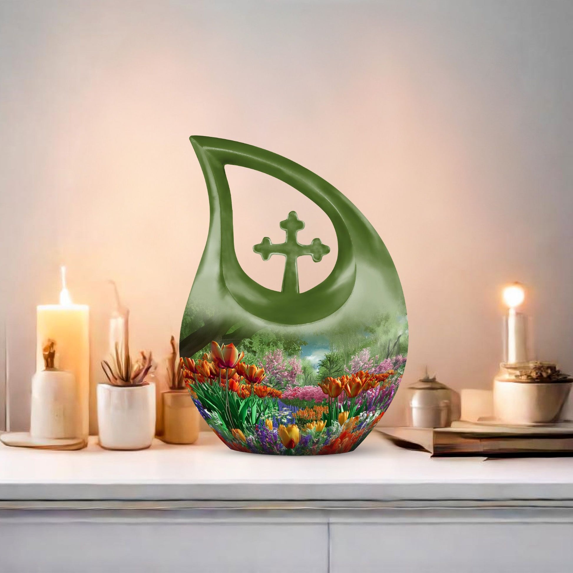 Flowers Urns For Ashes - Burial Urn Men