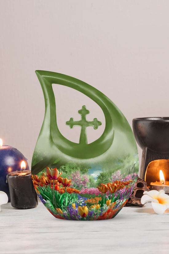 Flowers Urns For Ashes - Burial Urn Men