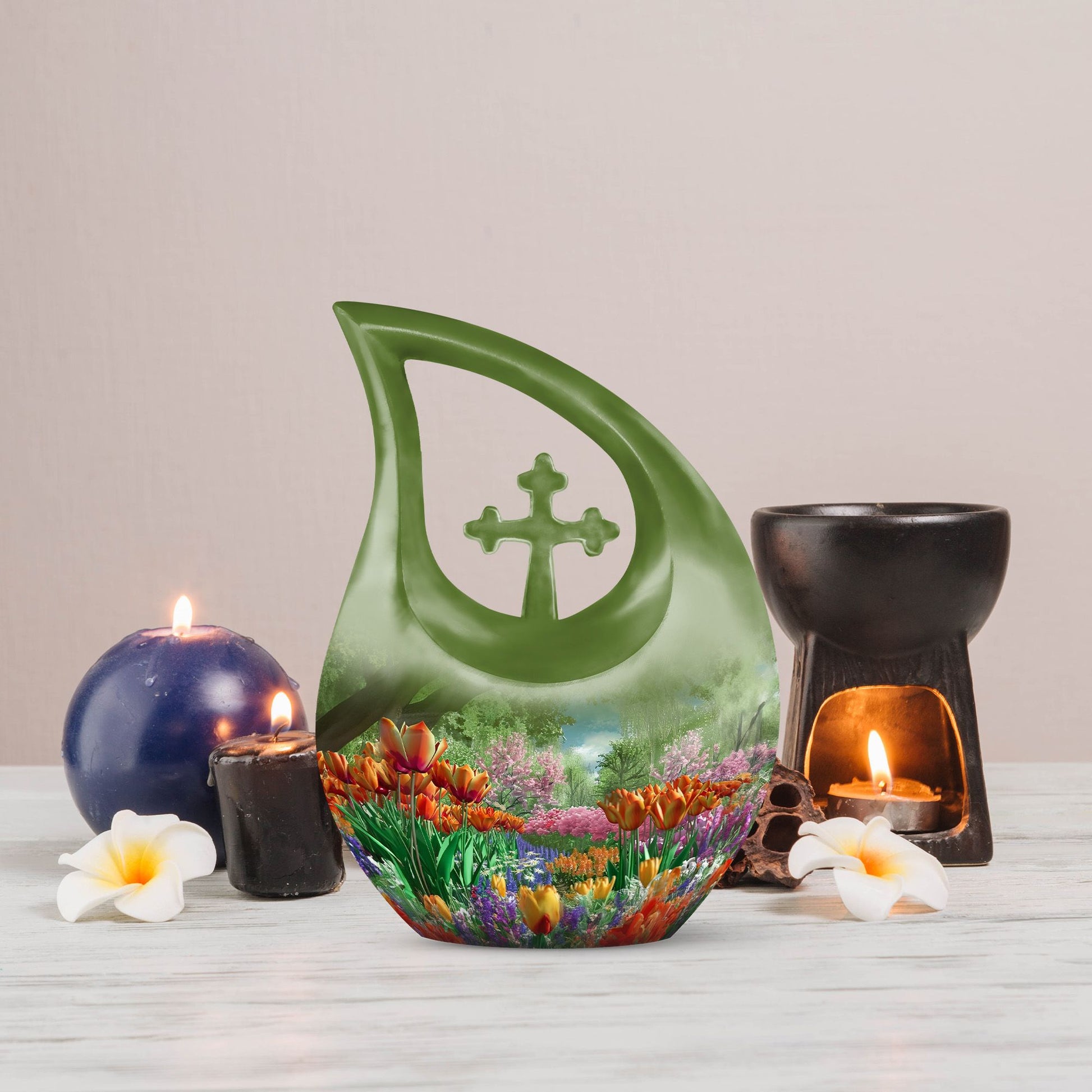 Flowers Urns For Ashes - Burial Urn Men
