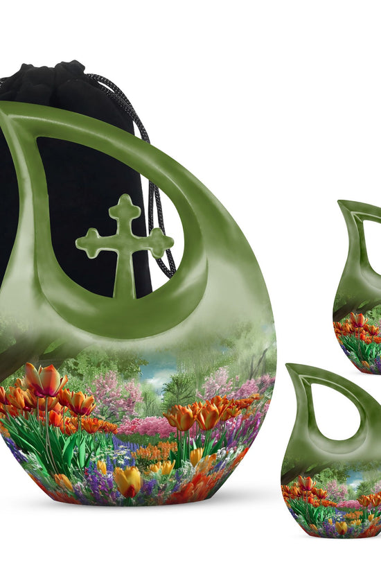 Flowers Urns For Ashes - Burial Urn Men