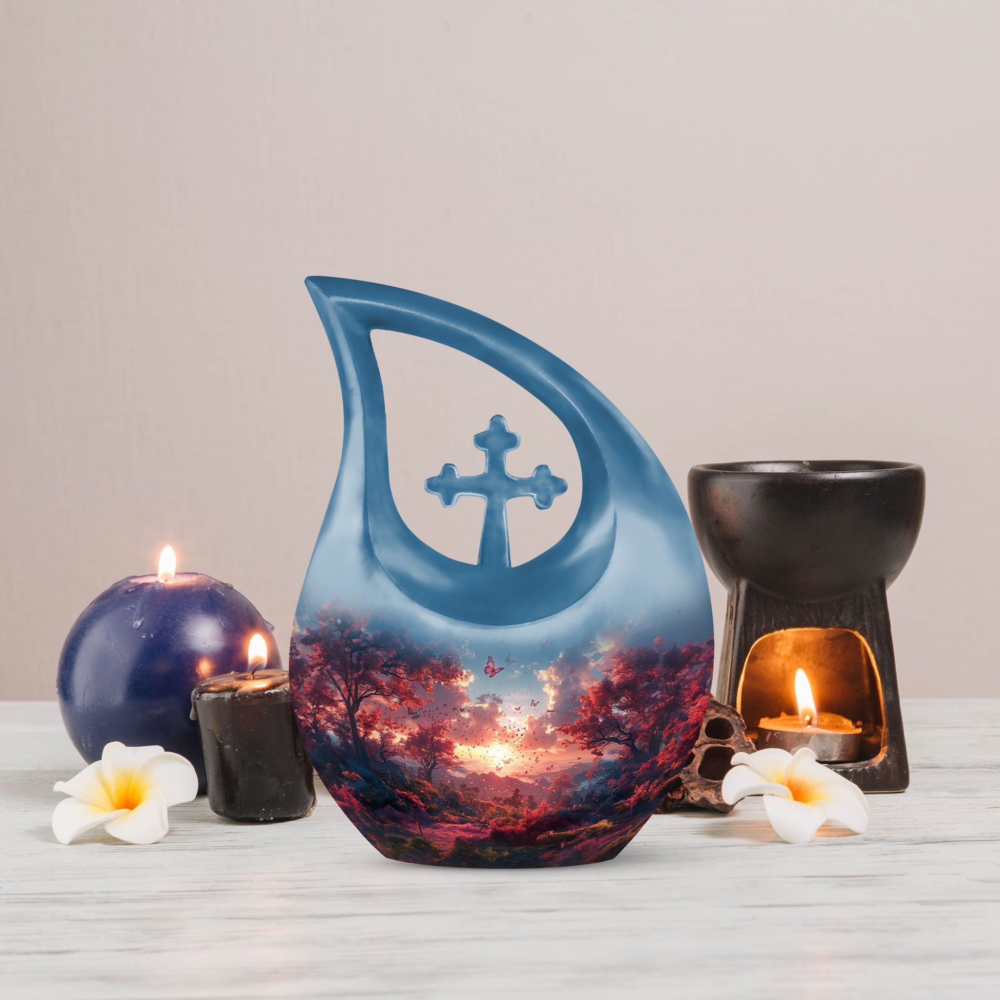 Pink Butterfly Urns For Ashes - Keepsake Urns For Men Ashes