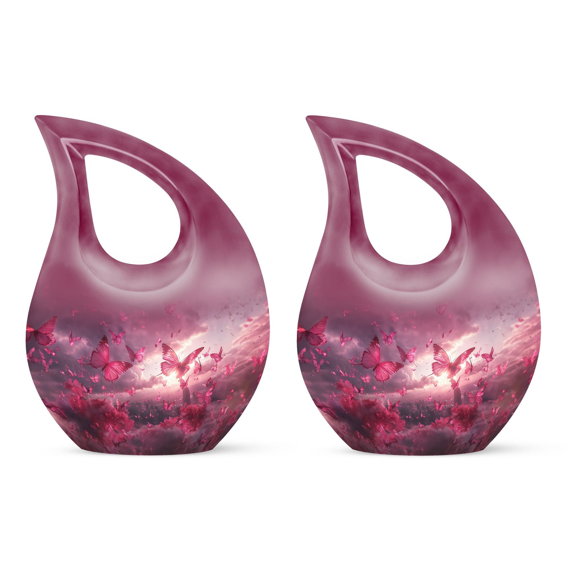 Pink Butterfly Urns For Ashes - Urn Ashes For Women