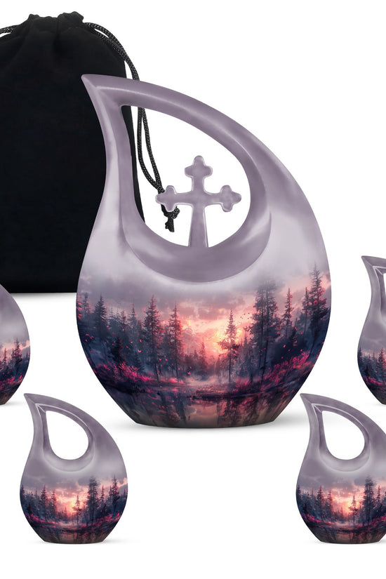 Pink Butterfly Urns For Ashes - Urn For Adult Male & Female