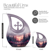 Pink Butterfly Urns For Ashes - Urn For Adult Male & Female