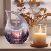 Pink Butterfly Urns For Ashes - Urn For Adult Male & Female