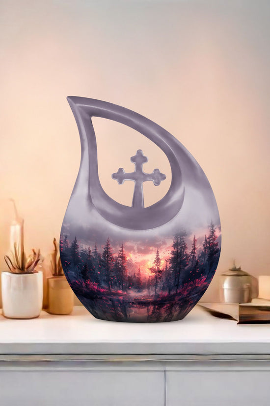 Pink Butterfly Urns For Ashes - Urn For Adult Male & Female