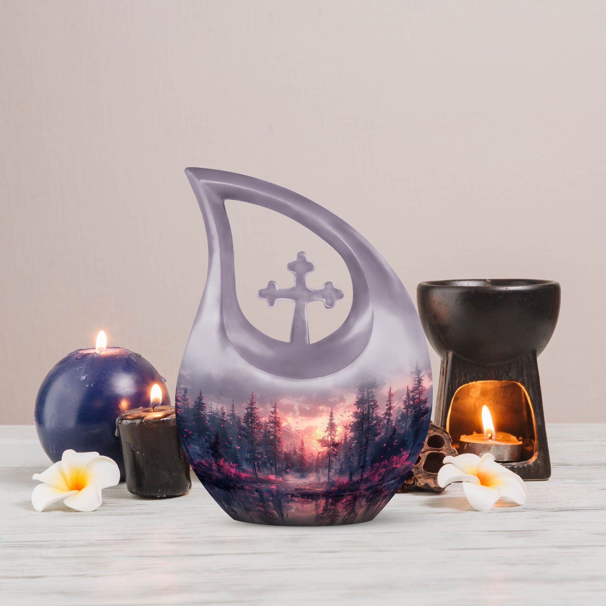 Pink Butterfly Urns For Ashes - Urn For Adult Male & Female