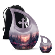 Pink Butterfly Urns For Ashes - Urn For Adult Male & Female