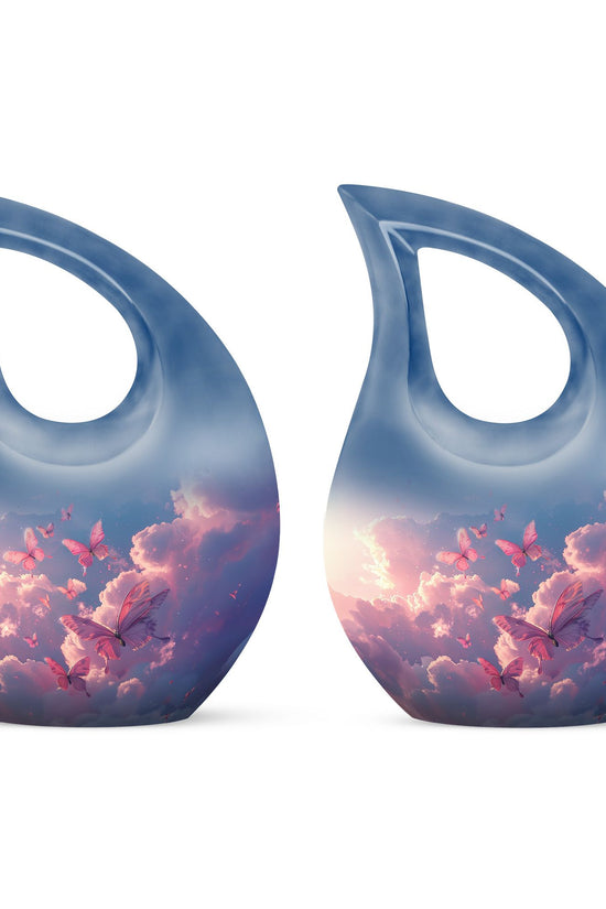 Pink Butterfly Urns For Ashes - Ashes Keepsake Women