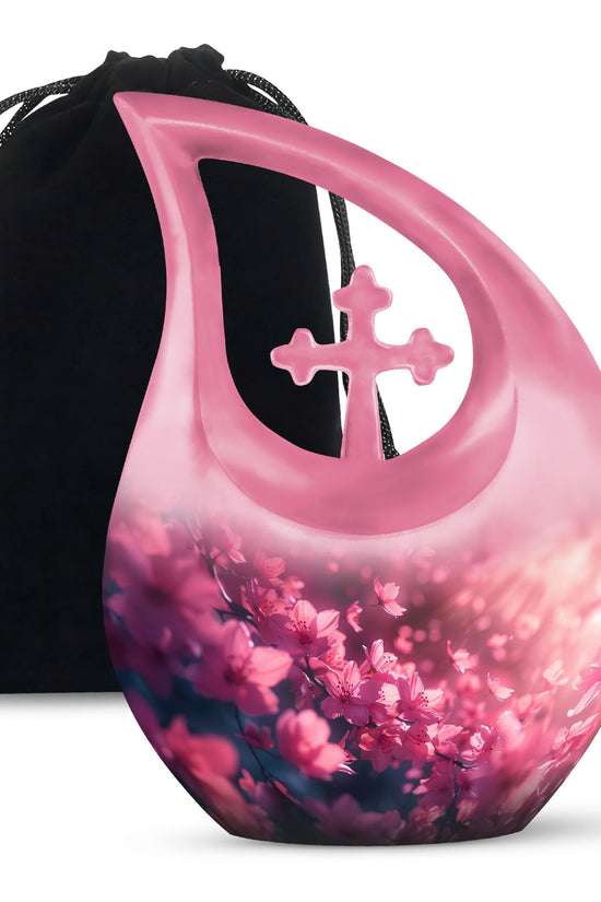 Pink Butterfly Urns For Ashes - Beautiful Urns Women