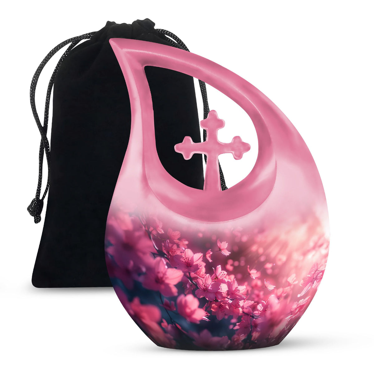Pink Butterfly Urns For Ashes - Beautiful Urns Women