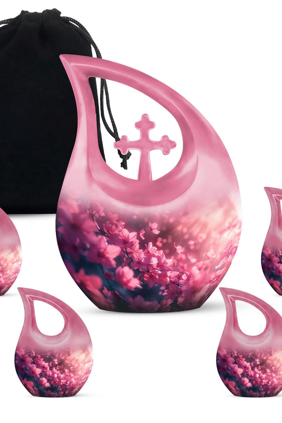 Pink Butterfly Urns For Ashes - Beautiful Urns Women