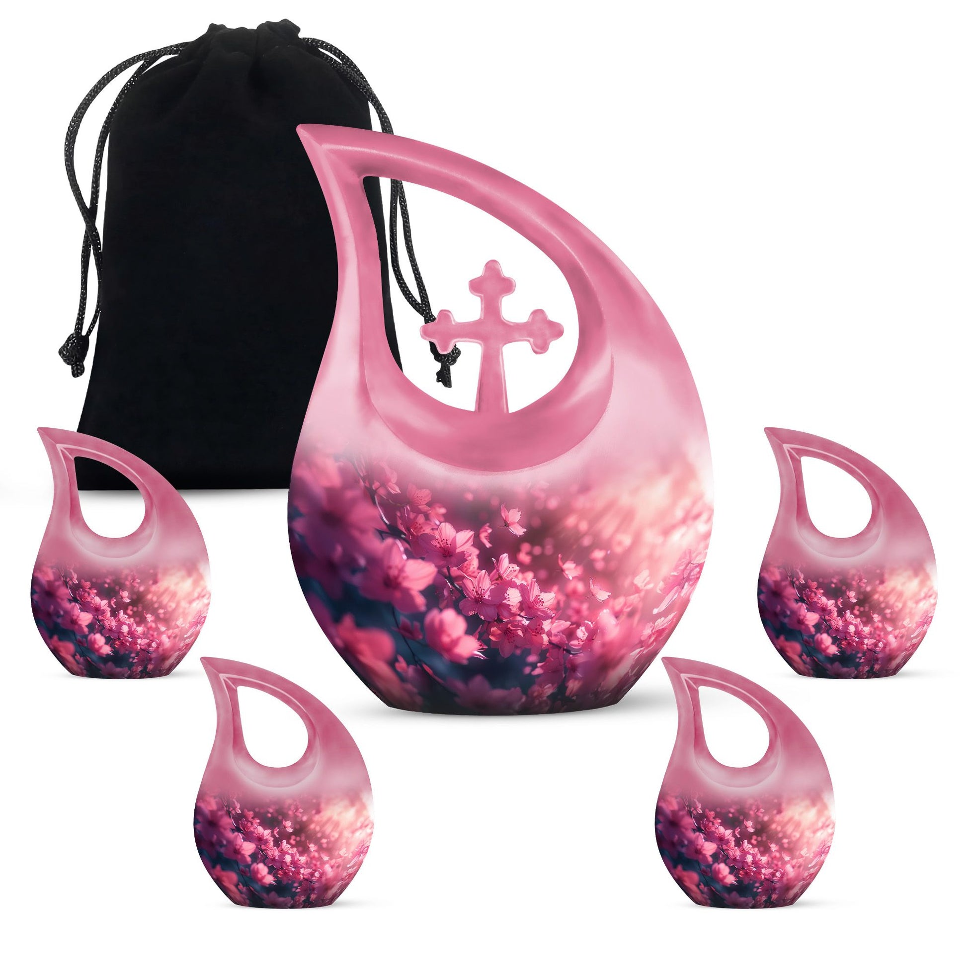 Pink Butterfly Urns For Ashes - Beautiful Urns Women
