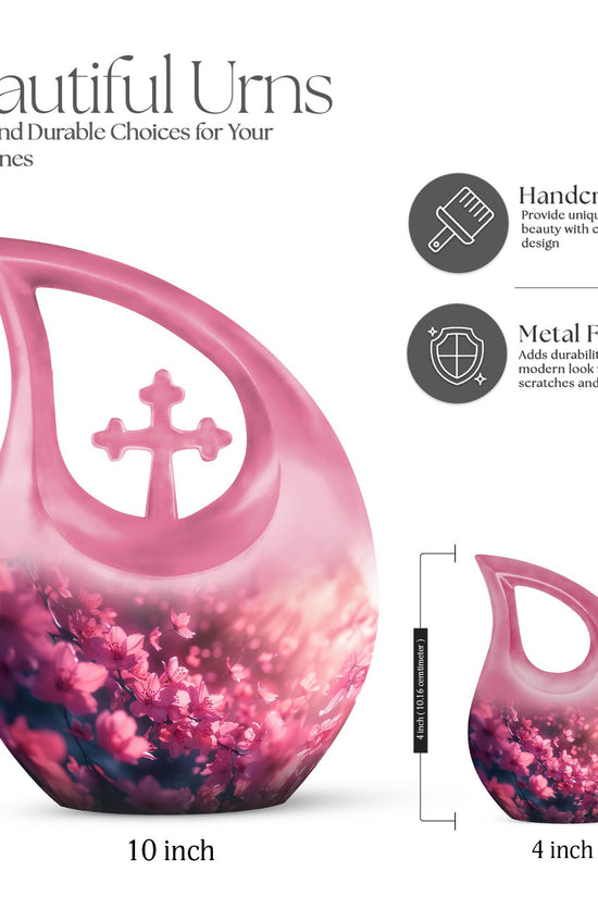 Pink Butterfly Urns For Ashes - Beautiful Urns Women