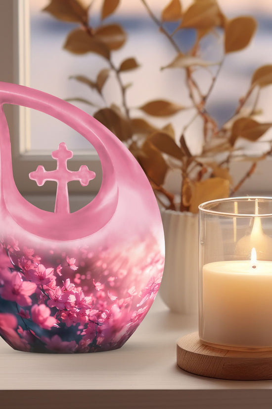 Pink Butterfly Urns For Ashes - Beautiful Urns Women