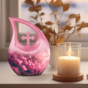 Pink Butterfly Urns For Ashes - Beautiful Urns Women