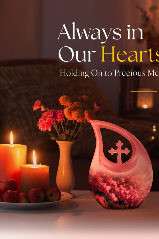 Pink Butterfly Urns For Ashes - Beautiful Urns Women