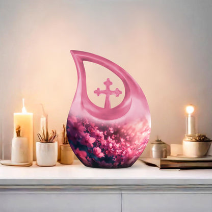 Pink Butterfly Urns For Ashes - Beautiful Urns Women