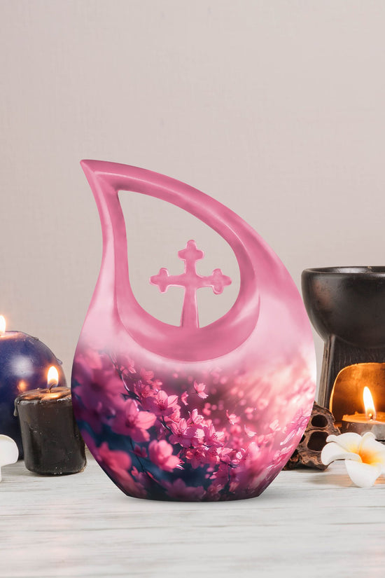 Pink Butterfly Urns For Ashes - Beautiful Urns Women