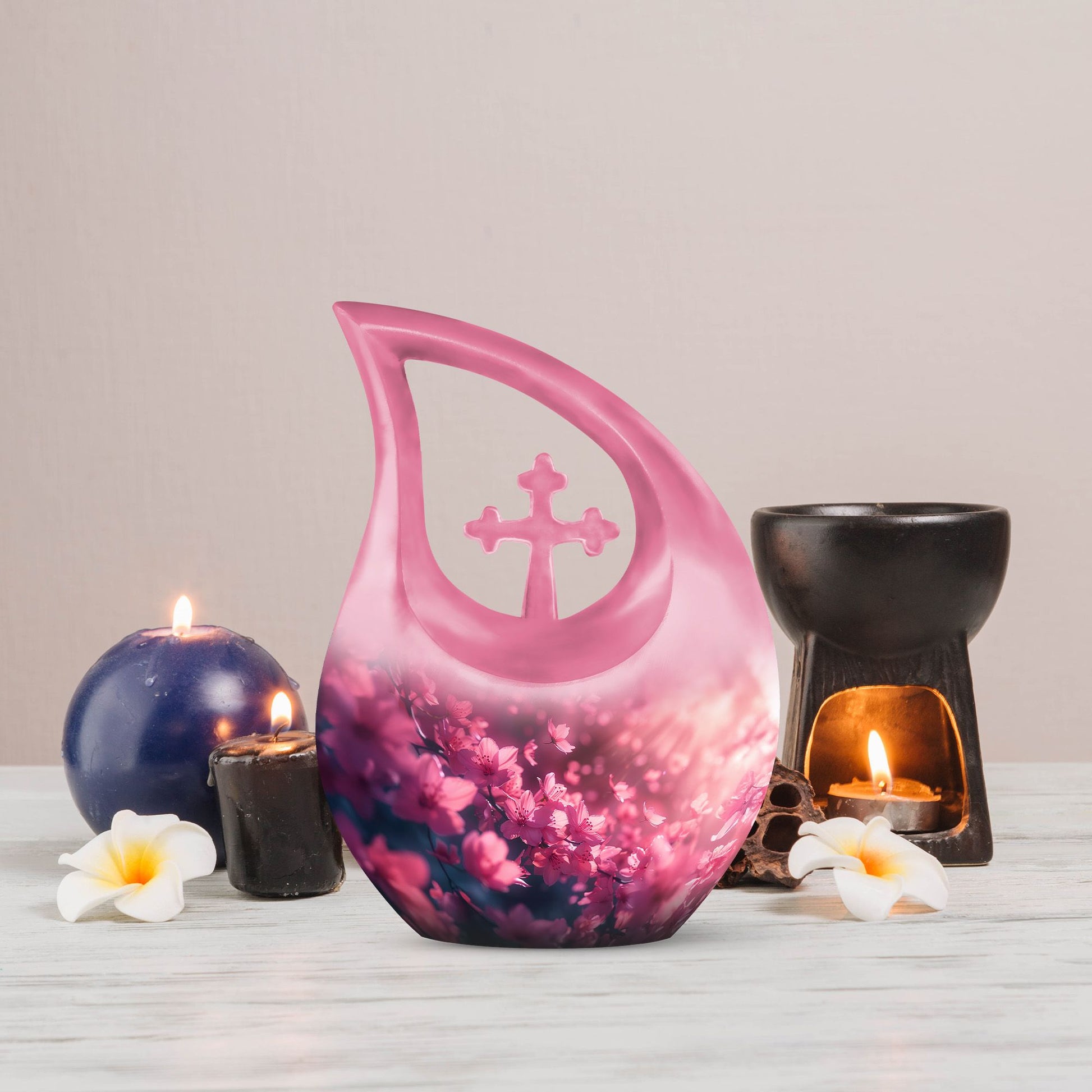 Pink Butterfly Urns For Ashes - Beautiful Urns Women