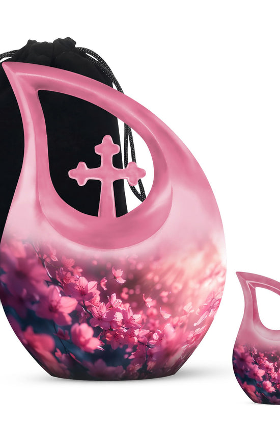 Pink Butterfly Urns For Ashes - Beautiful Urns Women
