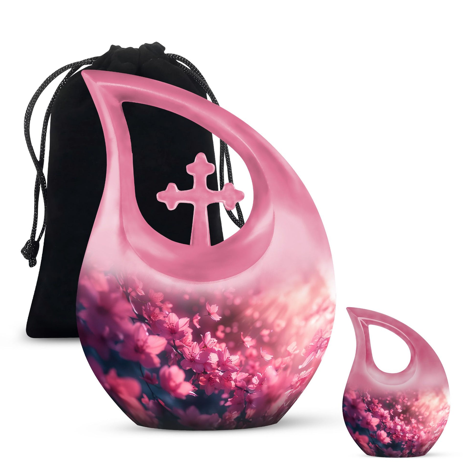 Pink Butterfly Urns For Ashes - Beautiful Urns Women