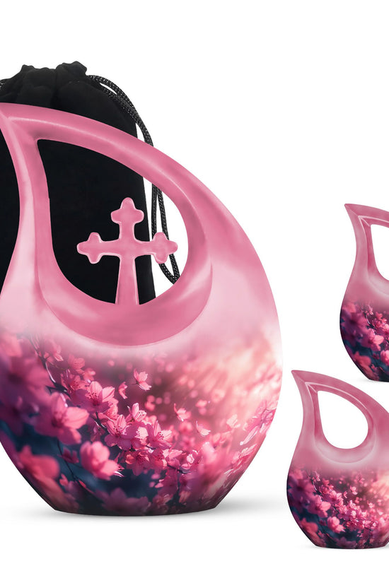 Pink Butterfly Urns For Ashes - Beautiful Urns Women